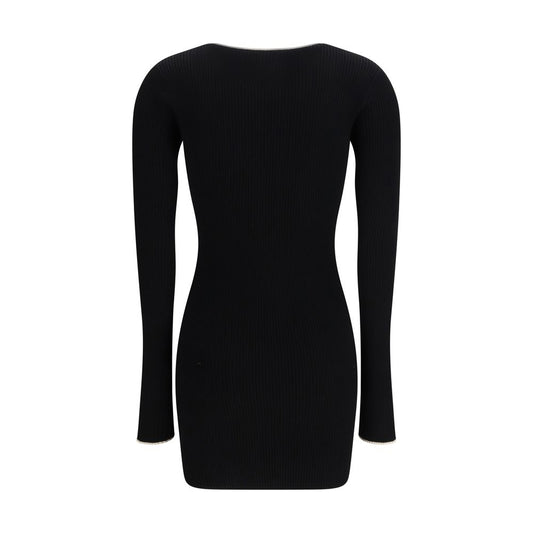 Amiri Black Viscose Casual Dress