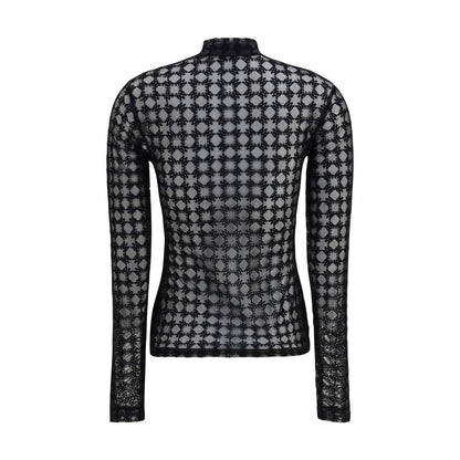 Amiri Black Polyester Top