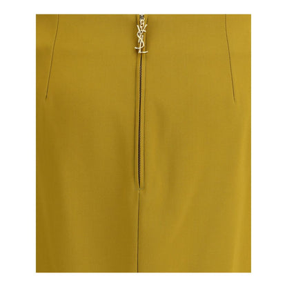Saint Laurent Bicolor Viscose Skirt