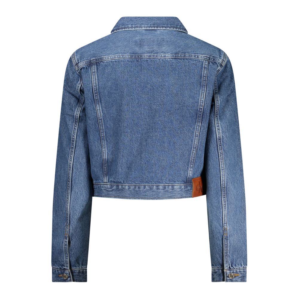 Calvin Klein Blu Cotton Women's Jacket