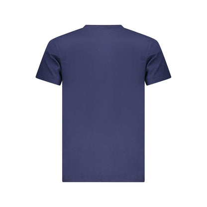 Calvin Klein Blu Cotton Men T-Shirt