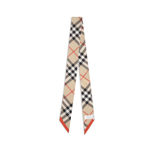 Burberry Beige Silk Scarf