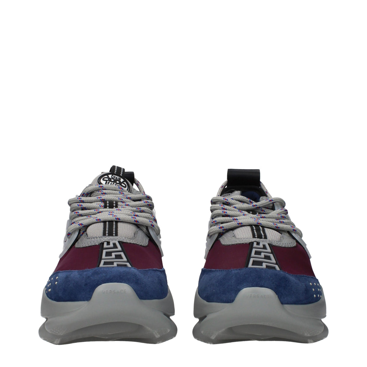 Versace Multicolor Fabric Chunky Sneakers