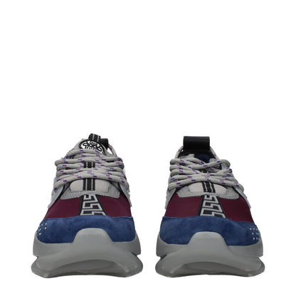 Versace Multicolor Fabric Chunky Sneakers