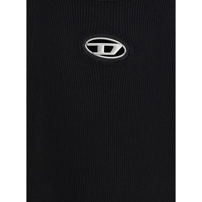 Diesel Black Viscose Casual Dress