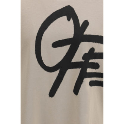 Off-White Beige Cotton Sportswear