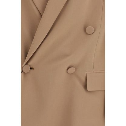 Saint Laurent Beige Silk Blazer