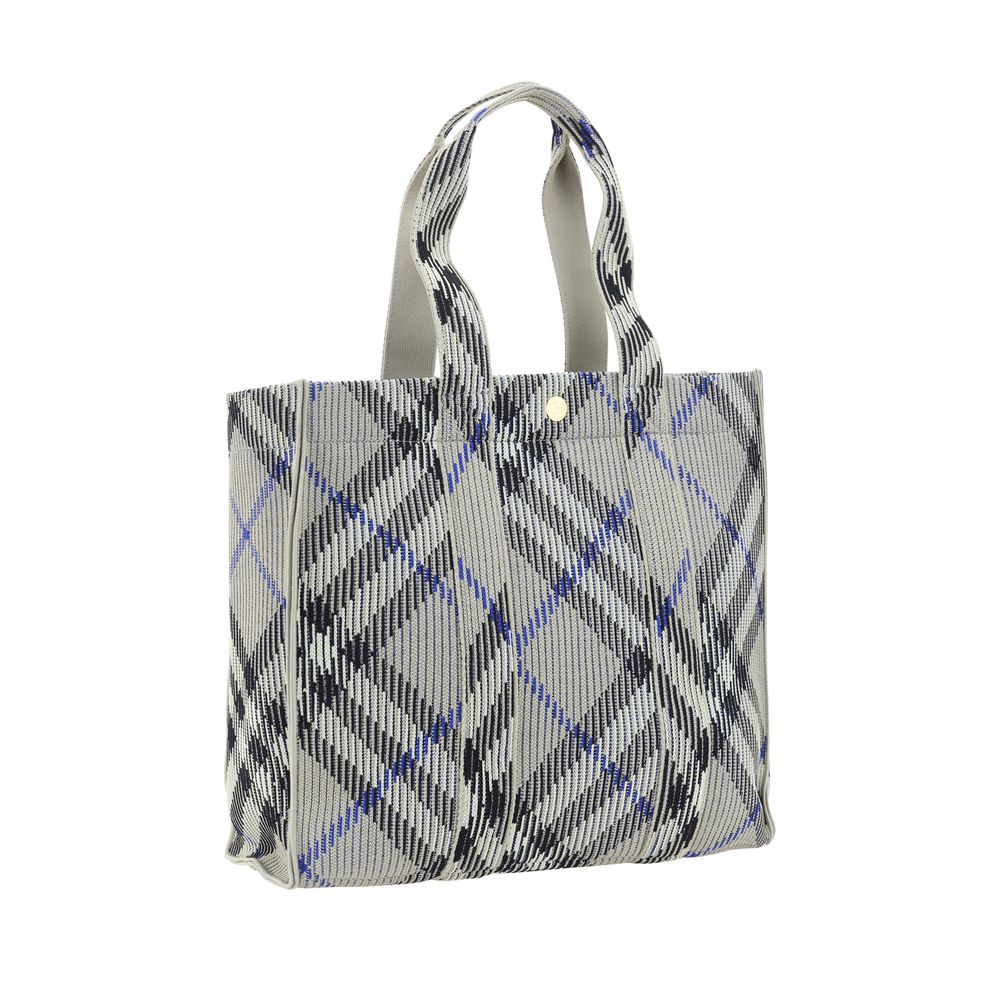 Burberry Gray Fabric Shoulder Bag