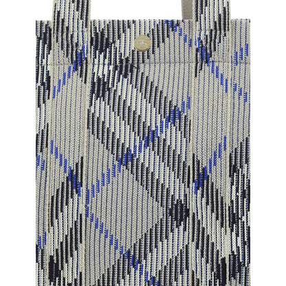 Burberry Gray Fabric Shoulder Bag