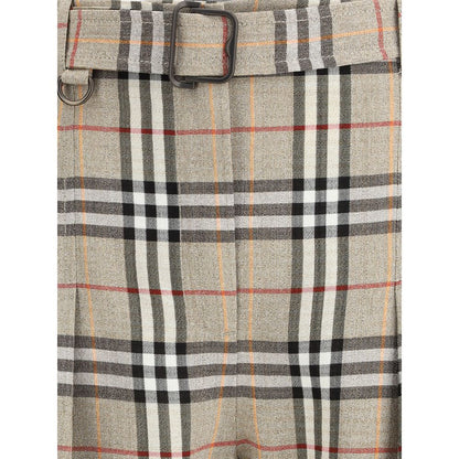Burberry Beige Viscose Casual Pants