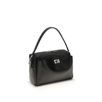 Balenciaga Black Calf Leather Bos Taurus Shoulder Bag