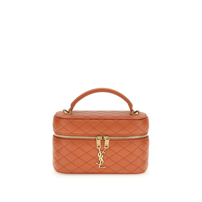 Saint Laurent Orange Calf Leather Bos Taurus Shoulder Bag