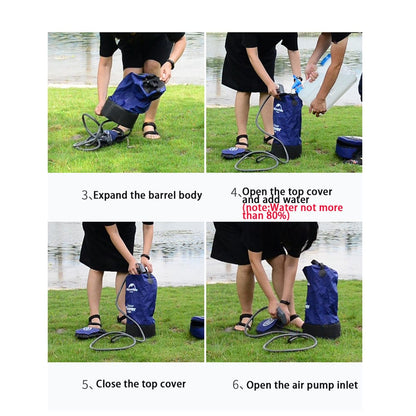 11L Portable Camping Shower Water Bag PVC – Outdoor Hiking & Beach Showe