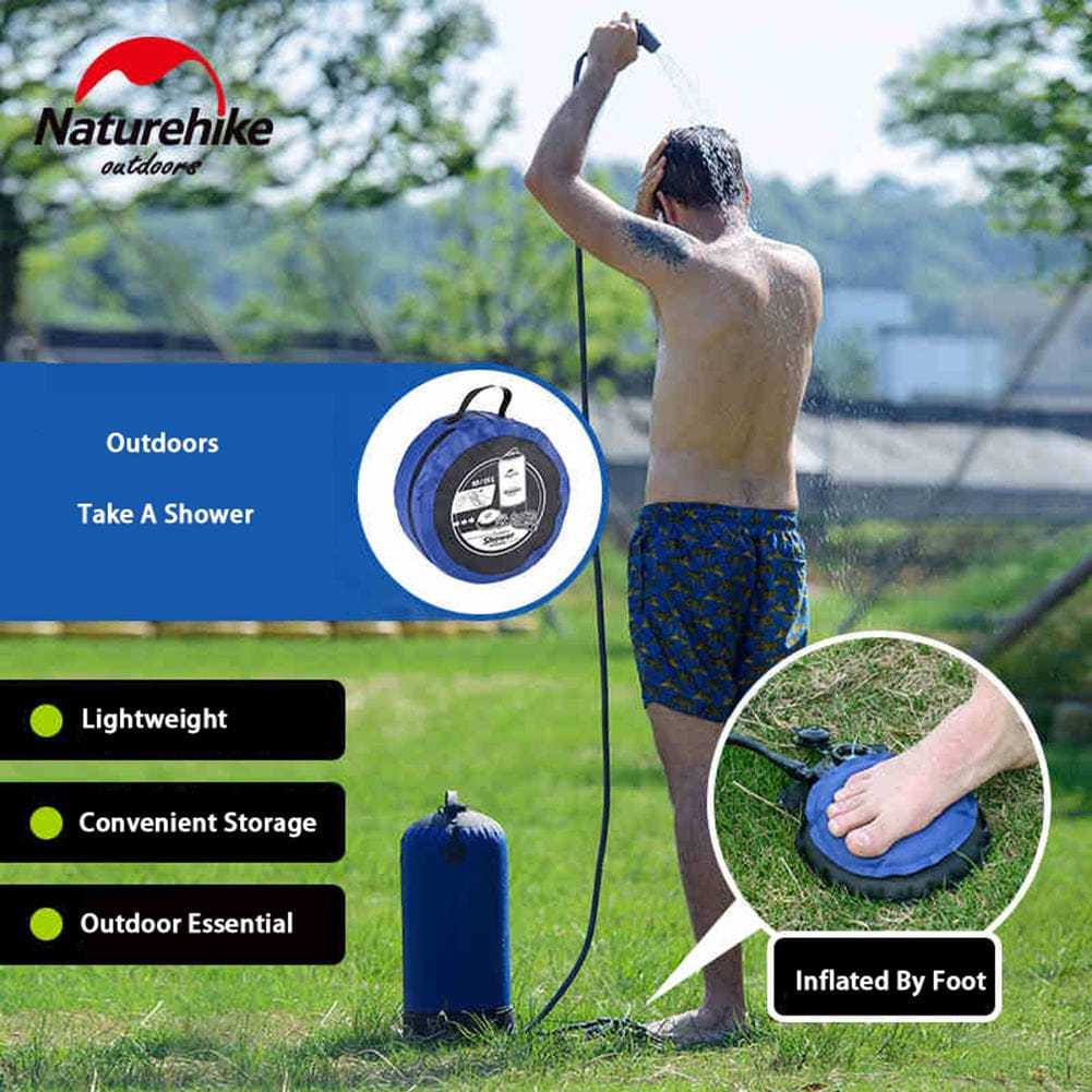 11L Portable Camping Shower Water Bag PVC – Outdoor Hiking & Beach Showe