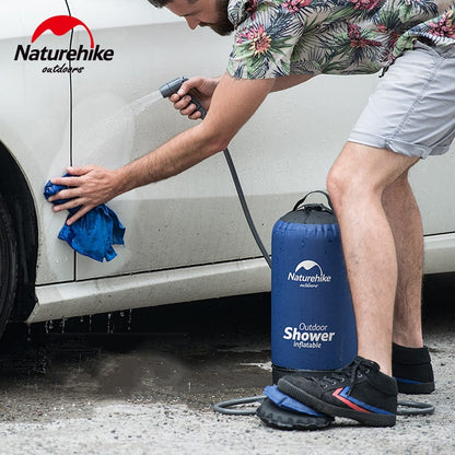 11L Portable Camping Shower Water Bag PVC – Outdoor Hiking & Beach Showe