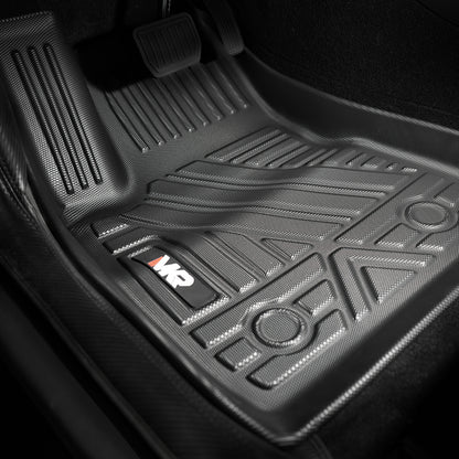 Odorless TPE Floor Mat For Tesla Model 3 2023-2025 6 PCS Waterproof Duty-Proof Fully Surrounded Floor Liner Protection Foot Pad