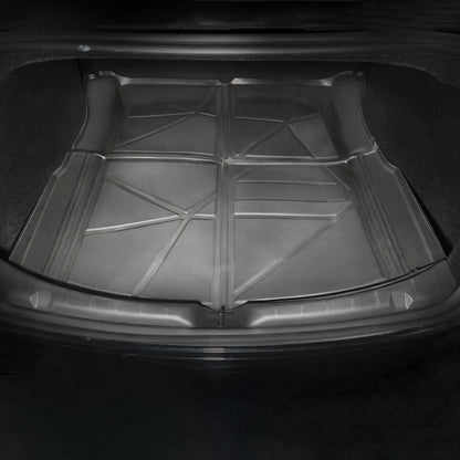 Odorless TPE Floor Mat For Tesla Model 3 2023-2025 6 PCS Waterproof Duty-Proof Fully Surrounded Floor Liner Protection Foot Pad