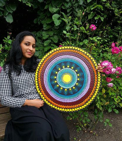 Hand Painted Unique Original Mandala Wall Decor Paintings