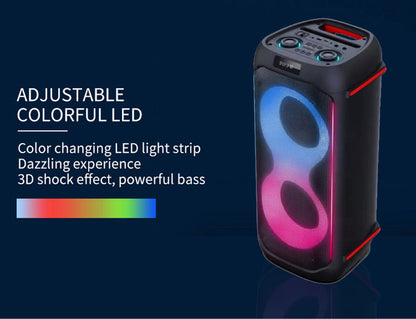 Bluetooth party speaker with microphone 2 x 6.5″ bass Partybox 610