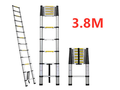 Ladder Telescopic Aluminium Extension Ladder 1m-3.8m