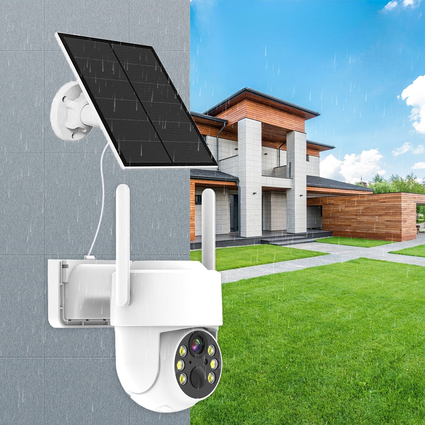 Wireless Security Camera SOLAR WIFI and battery powered free batteries and 64GB storage card
