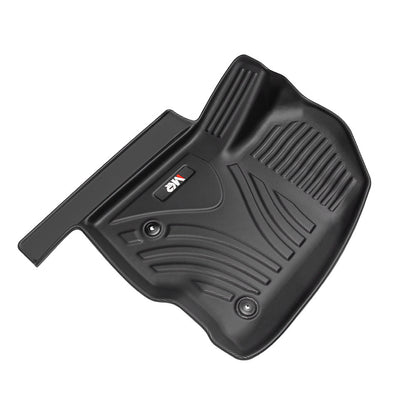 All Weather Floor Mats For Chevy Silverado GMC Sierra 1500 2019-2025, 2020-2025 SLV SRA 2500 3500 HD Crew Cab, With Rear Under-Seat Storage