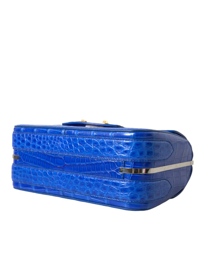 Balenciaga Blue Exotic Leather Neo Classic Purse Shoulder Handbag Bag