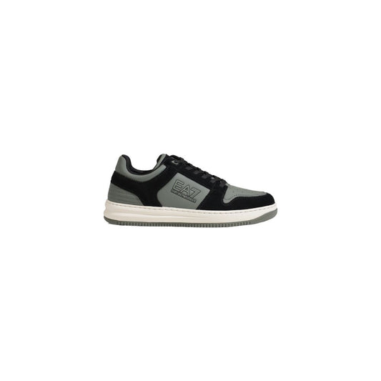 EA7 Emporio Armani Green Polyester Athletic Sneakers