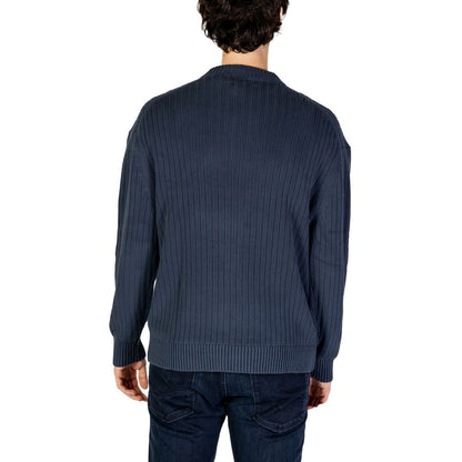 Calvin Klein Jeans Blue Cotton Sweatshirt