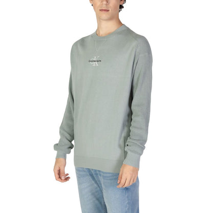 Calvin Klein Jeans Green Cotton Sweatshirt