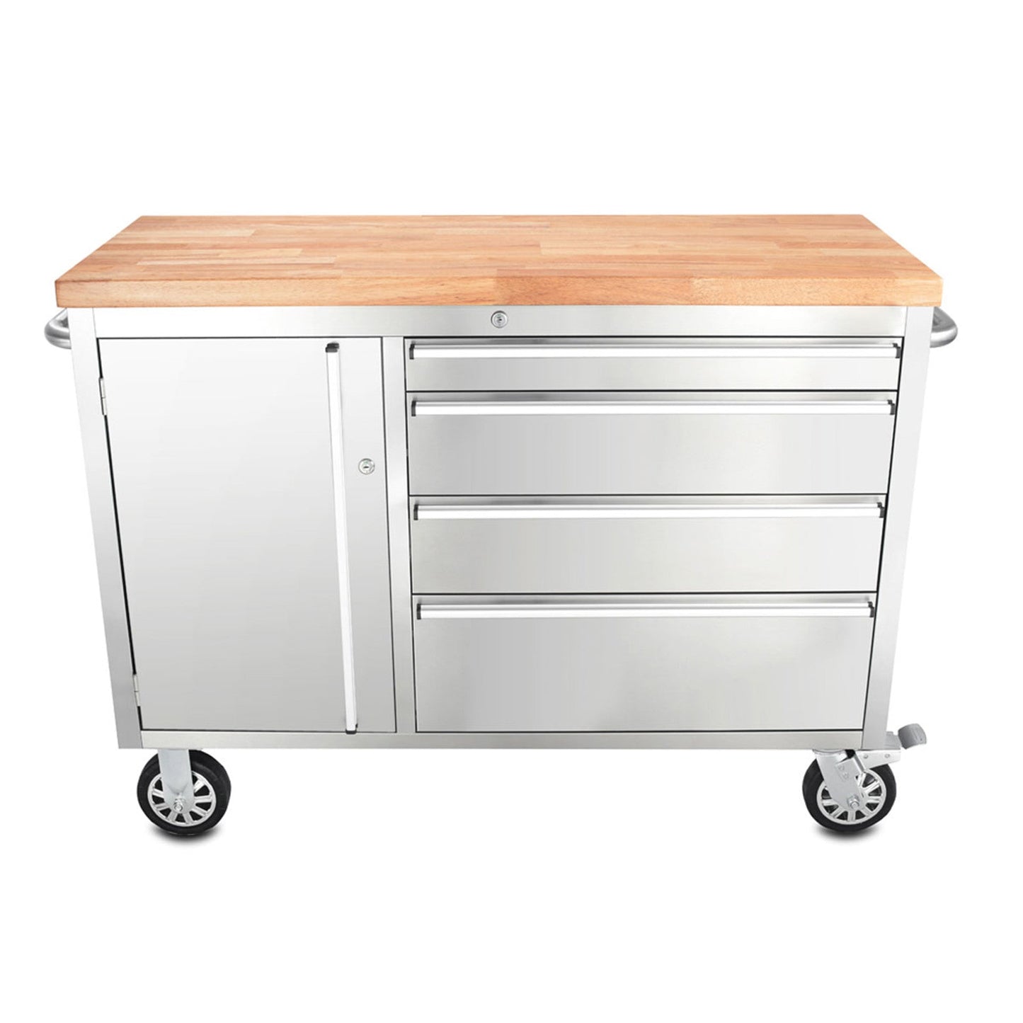 48 inch Stainless Steel 4 Drawer Work Bench tool chest Tool Box Chest Cabinet