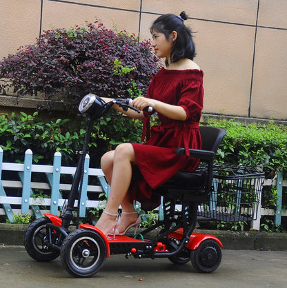 4-Wheel Foldable Electric Mobility Scooter
