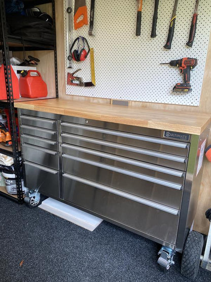 55 inch Stainless Steel 10 Drawer Work Bench tool chest Tool Box Chest Cabinet
