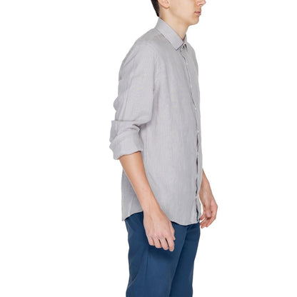 Calvin Klein Beige Linen Dress Shirt