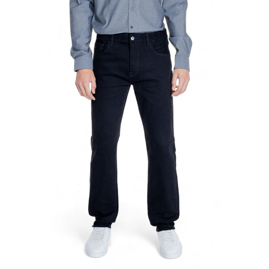 Armani Exchange Black Cotton Skinny Pants