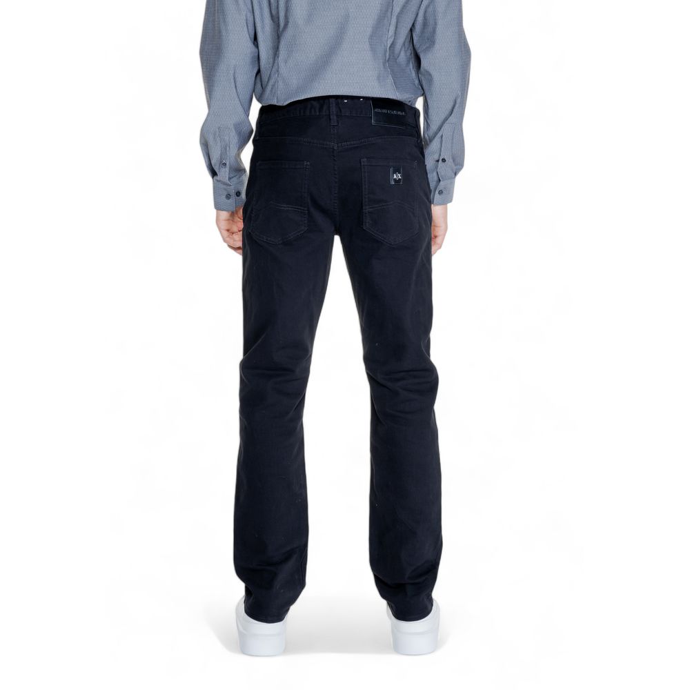 Armani Exchange Black Cotton Skinny Pants