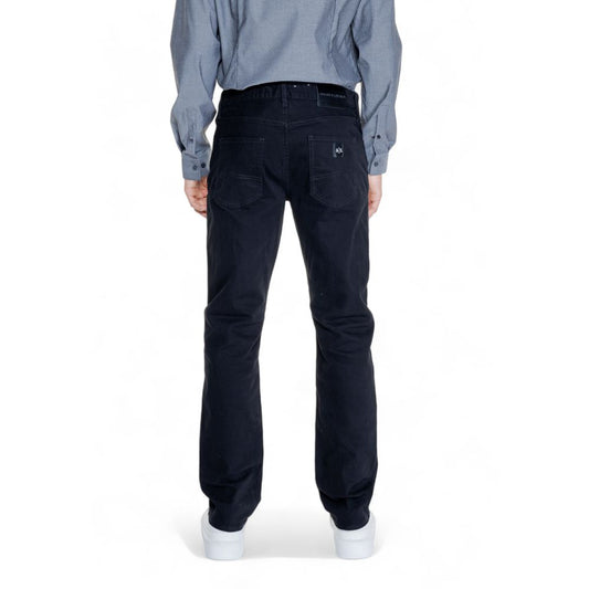 Armani Exchange Black Cotton Skinny Pants