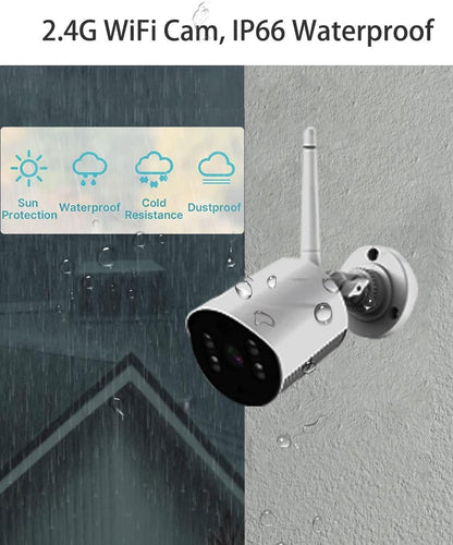 10.1 Inch Screen Wireless Security camera system CCTV NVR surveillance