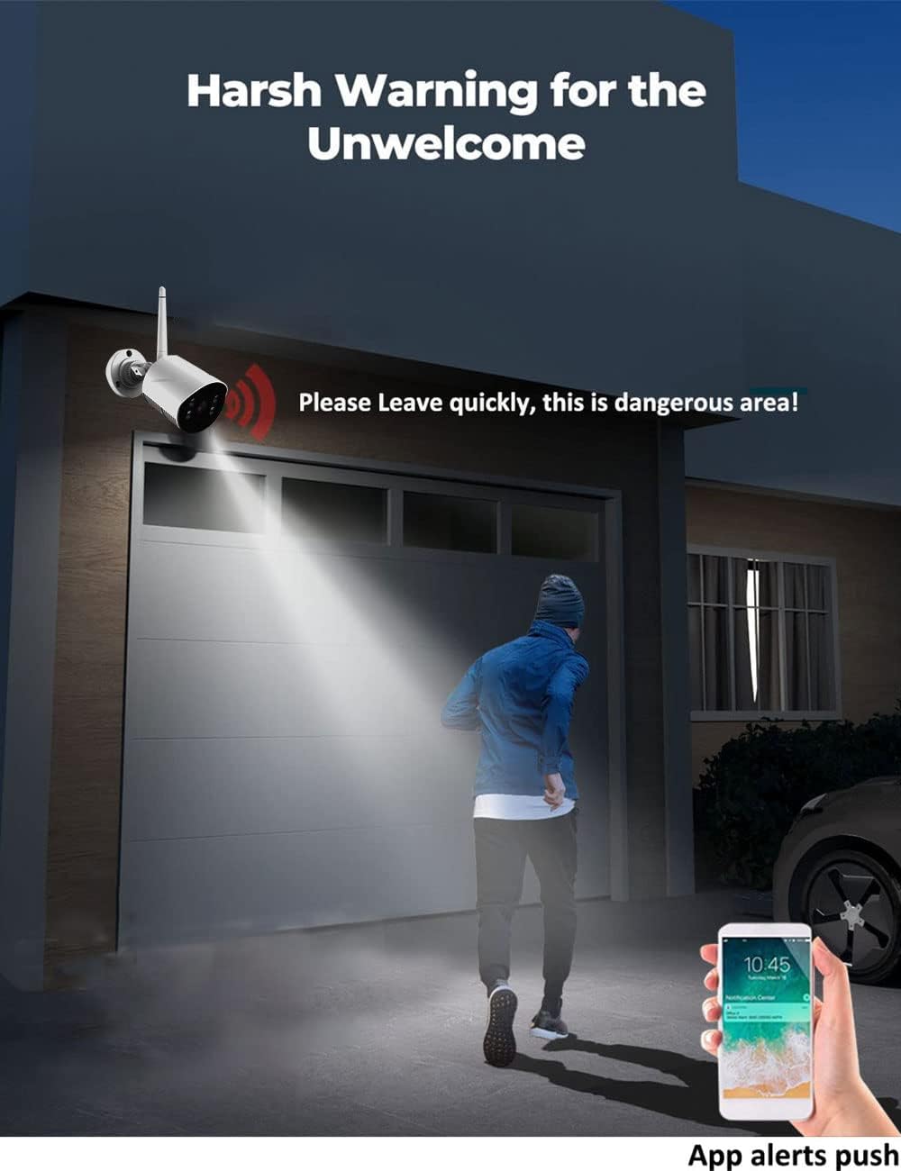 10.1 Inch Screen Wireless Security camera system CCTV NVR surveillance