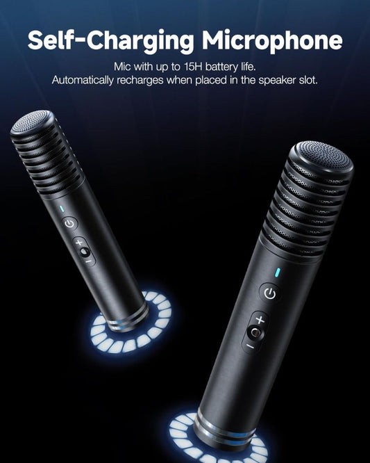 Ikarao S1 Karaoke Machine System With 10.1″ Touch Screen Wireless Mic