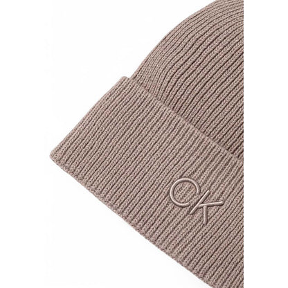 Calvin Klein Beige Organic Cotton Cap (Baseball Hat)