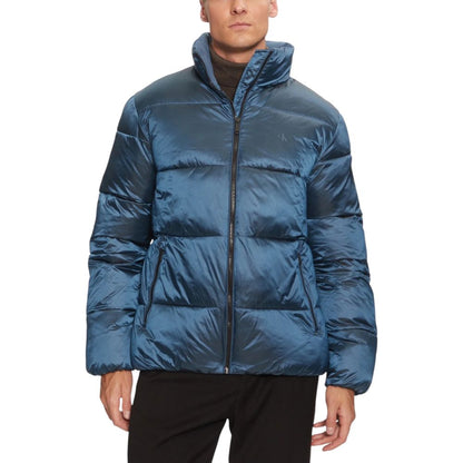 Calvin Klein Jeans Blue Recycled Polyamide Coat