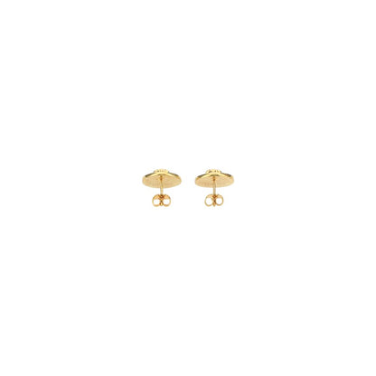 Versace Black Metal Earrings