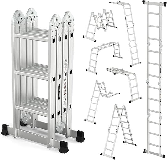 Multi Purpose Ladder 3.6M with two platforms folding ladder