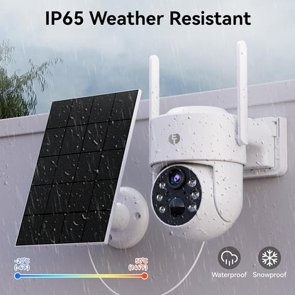 Wireless Security Camera SOLAR WIFI and battery powered free batteries and 64GB storage card