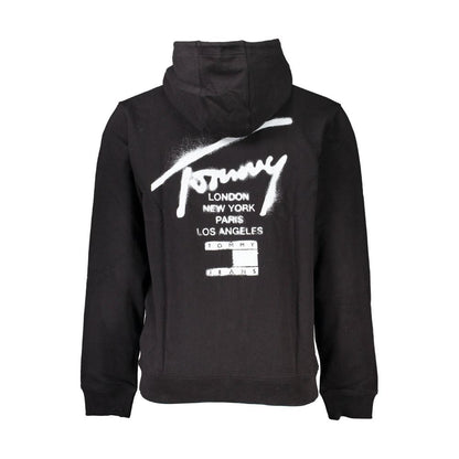 Tommy Hilfiger Black Cotton Mens Sweatshirt