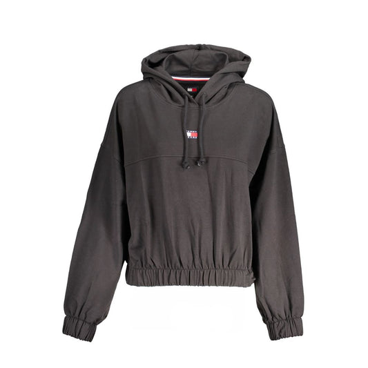 Tommy Hilfiger Black Cotton Women Sweatshirt