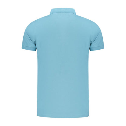 Norway 1963 Azzurro Cotton Mens Polo