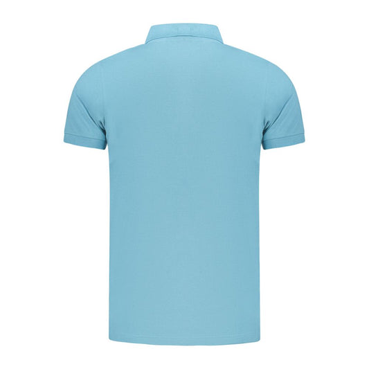 Norway 1963 Azzurro Cotton Mens Polo