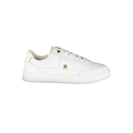 Tommy Hilfiger Ivory Polyurethane Women Sneaker